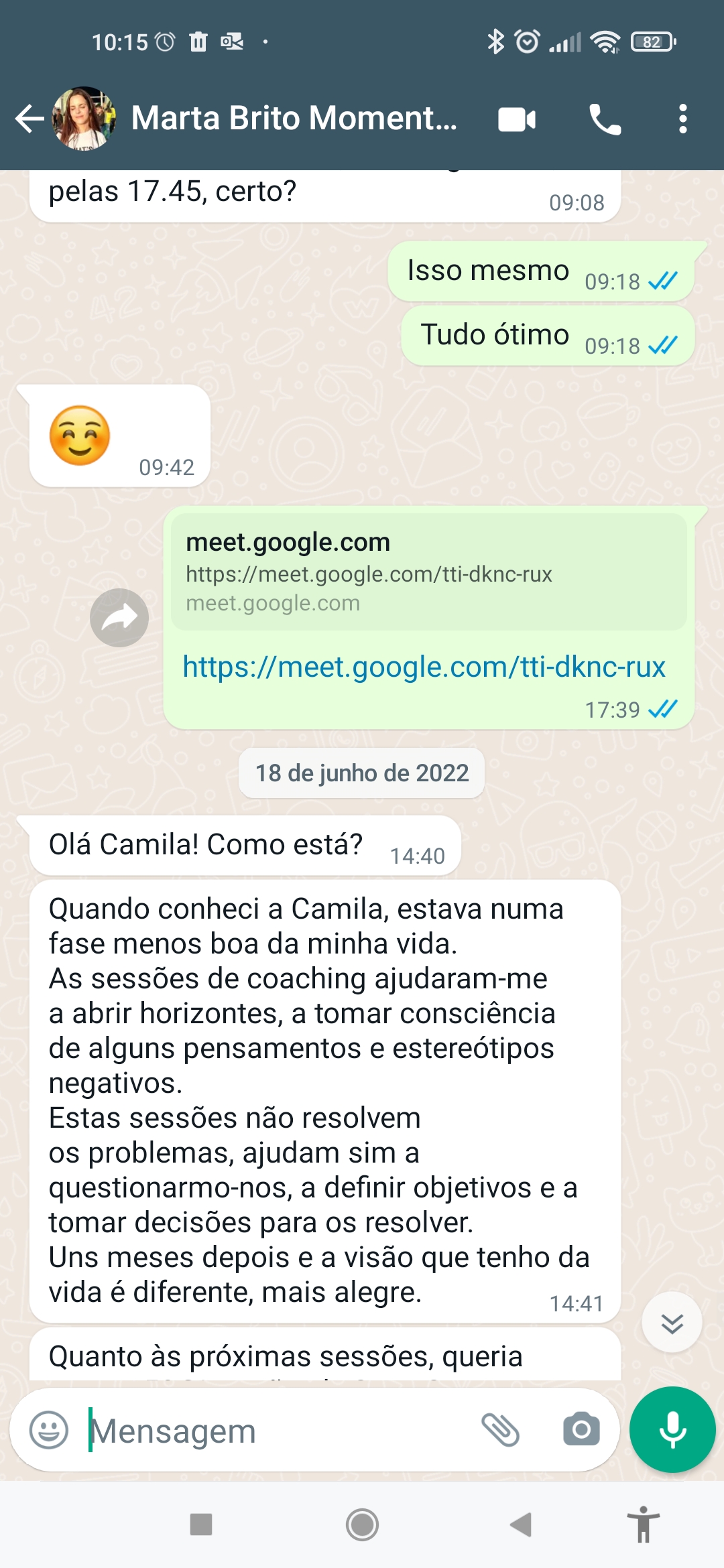 Camila Trivino - Almada - Coaching