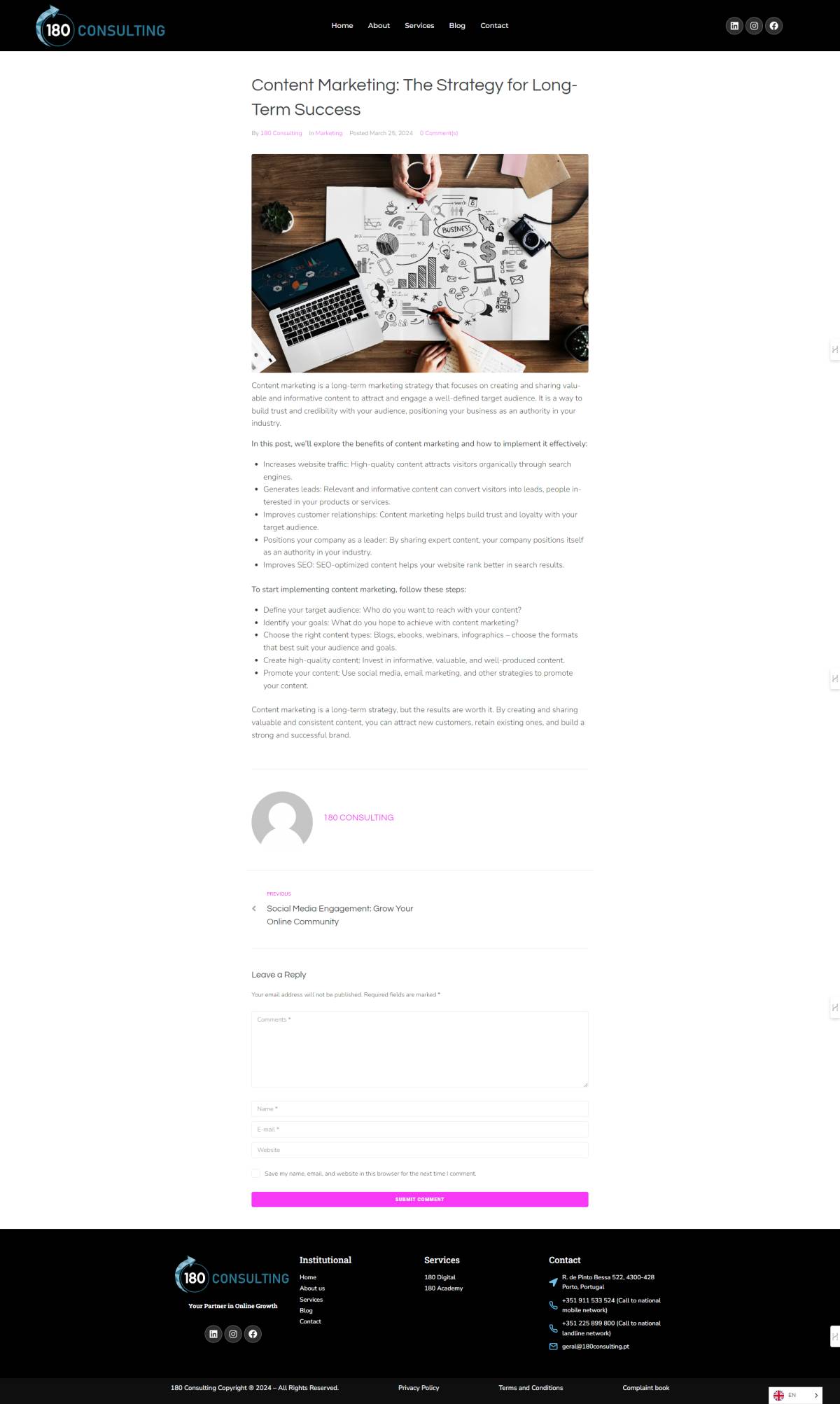 180 Consulting, Lda - Porto - Digital Marketing