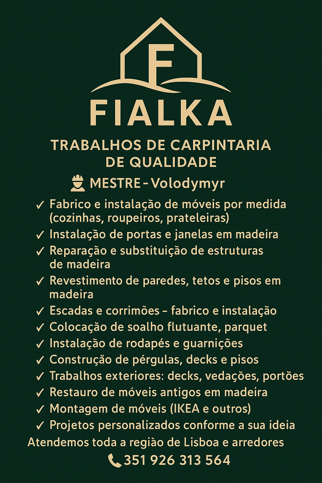 Volodymyr - Sintra - Remodelación de armarios