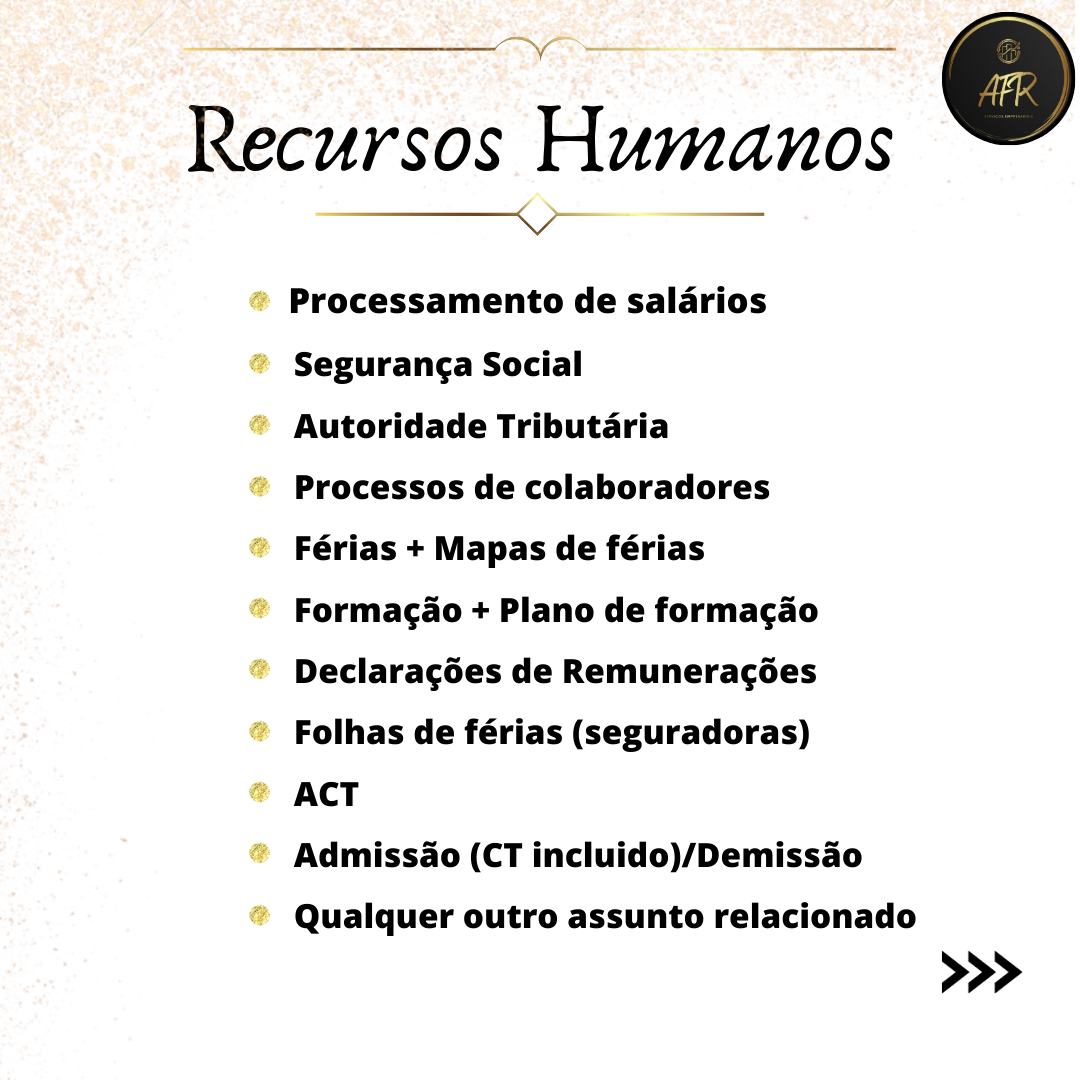 AFR Serviços Empresariais - Entroncamento - Presentation Services