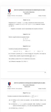 Explicações de Matemática de Ensino Secundário