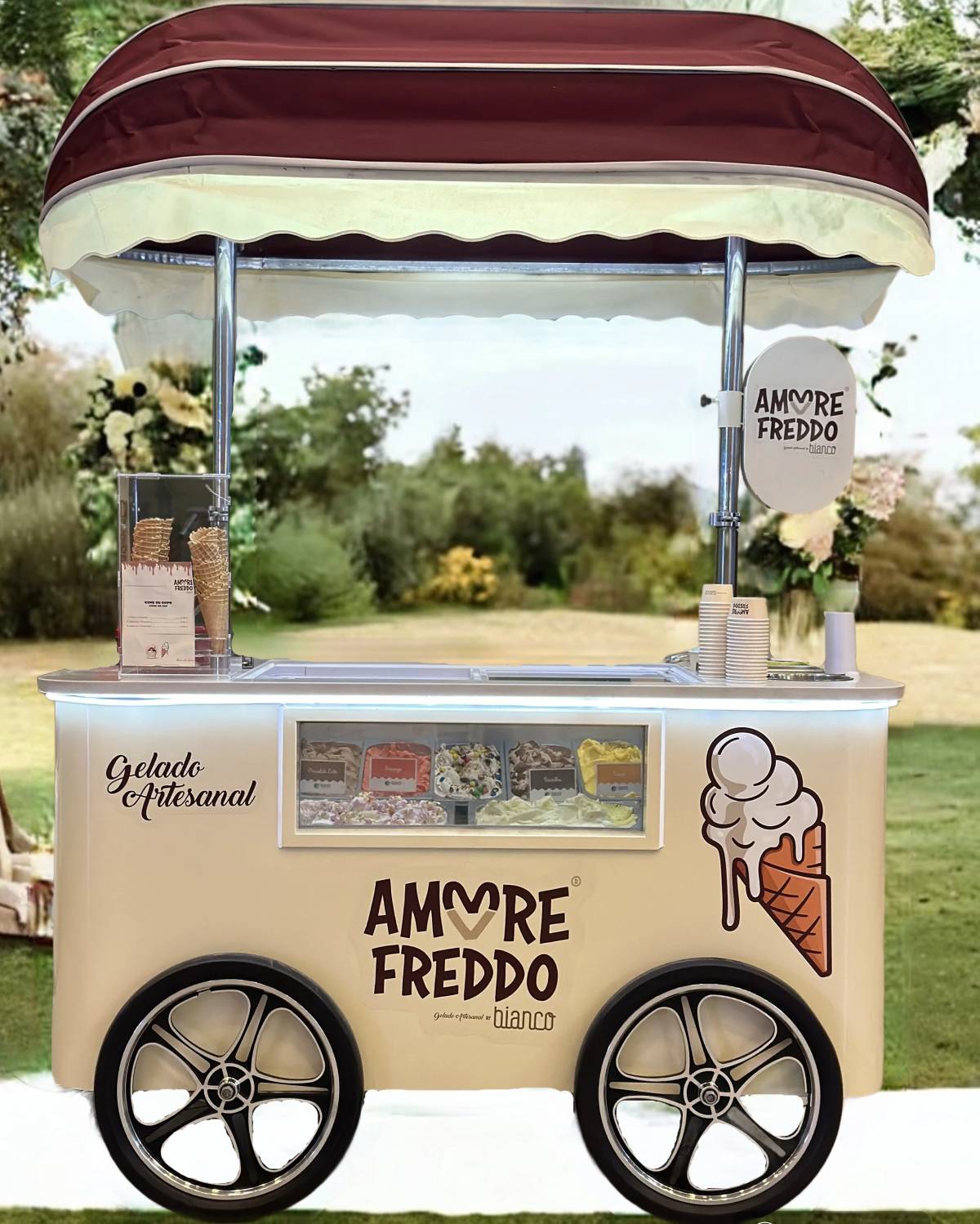 Amore Freddo - Gelados Artesanais - Pombal - Ice Cream Cart Rental