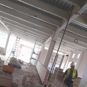 Audácia100fim - Construção civil - Vila Franca de Xira - Construction de mur intérieur