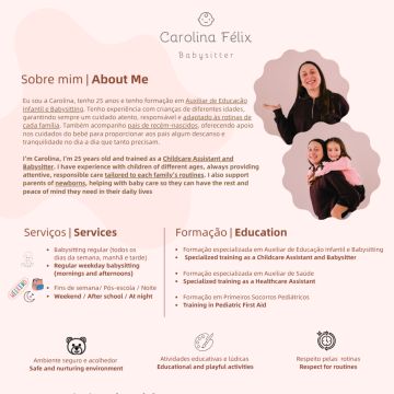 Babysitter Carolina - Ponte de Lima - Babysitter