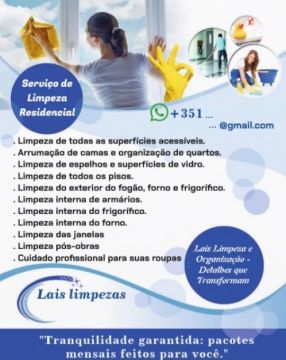 Lais - Amadora - Organisation de la maison
