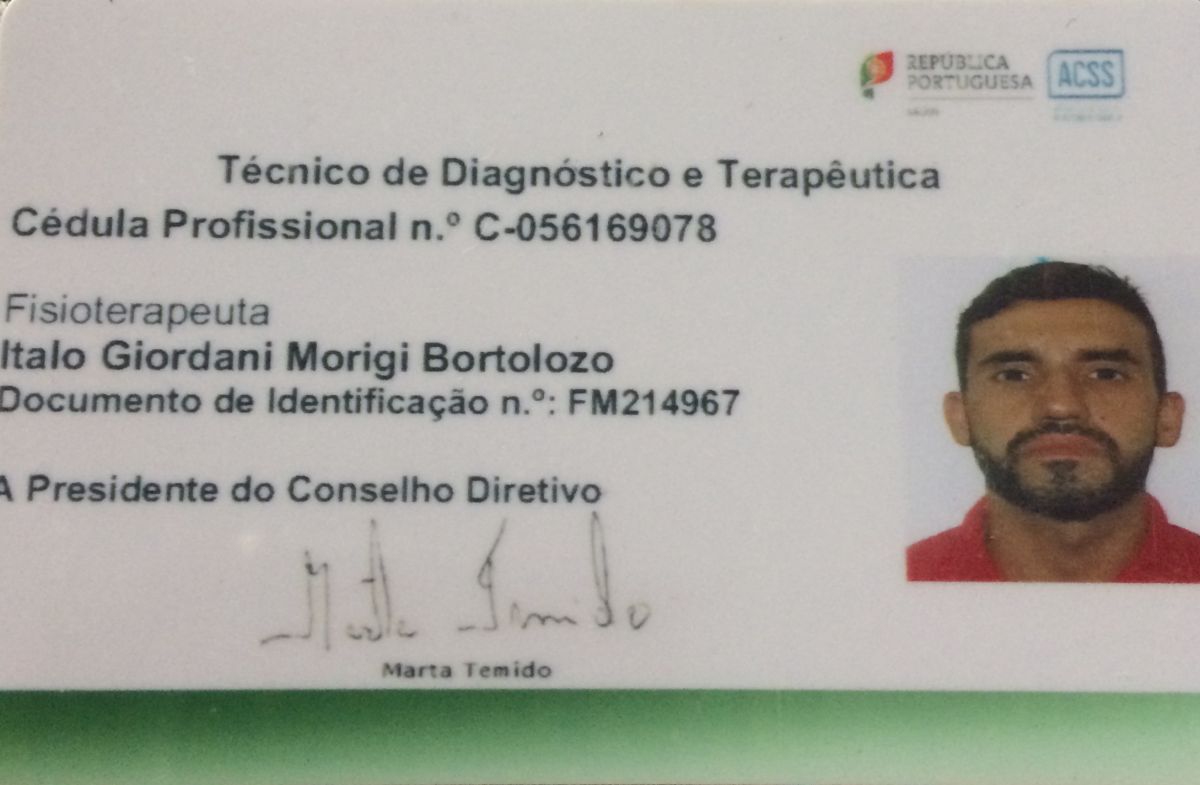 Ítalo Giordani Bortolozo - Almada - Fisioterapia