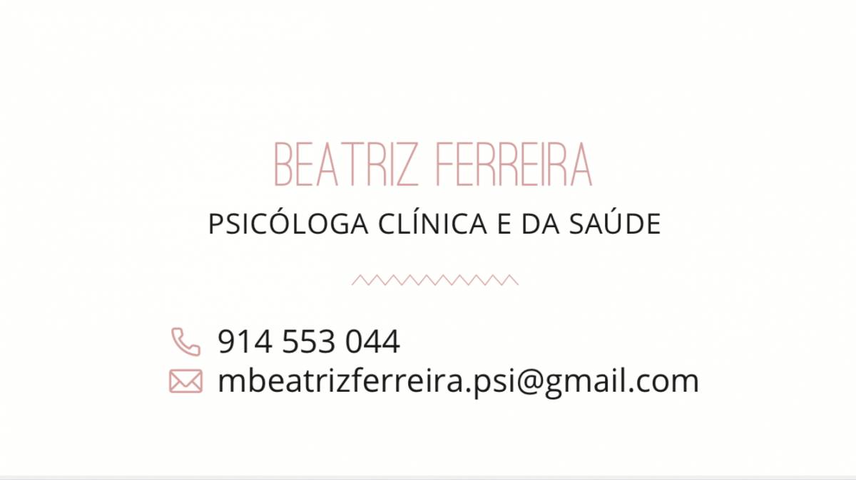 Beatriz Ferreira - Lisboa - Psicologia e Aconselhamento
