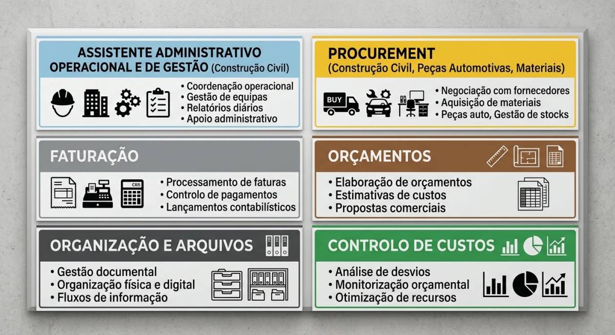 Apoio Administrativo, Gestão Operacional e Faturação - Sintra - Introdução de Dados