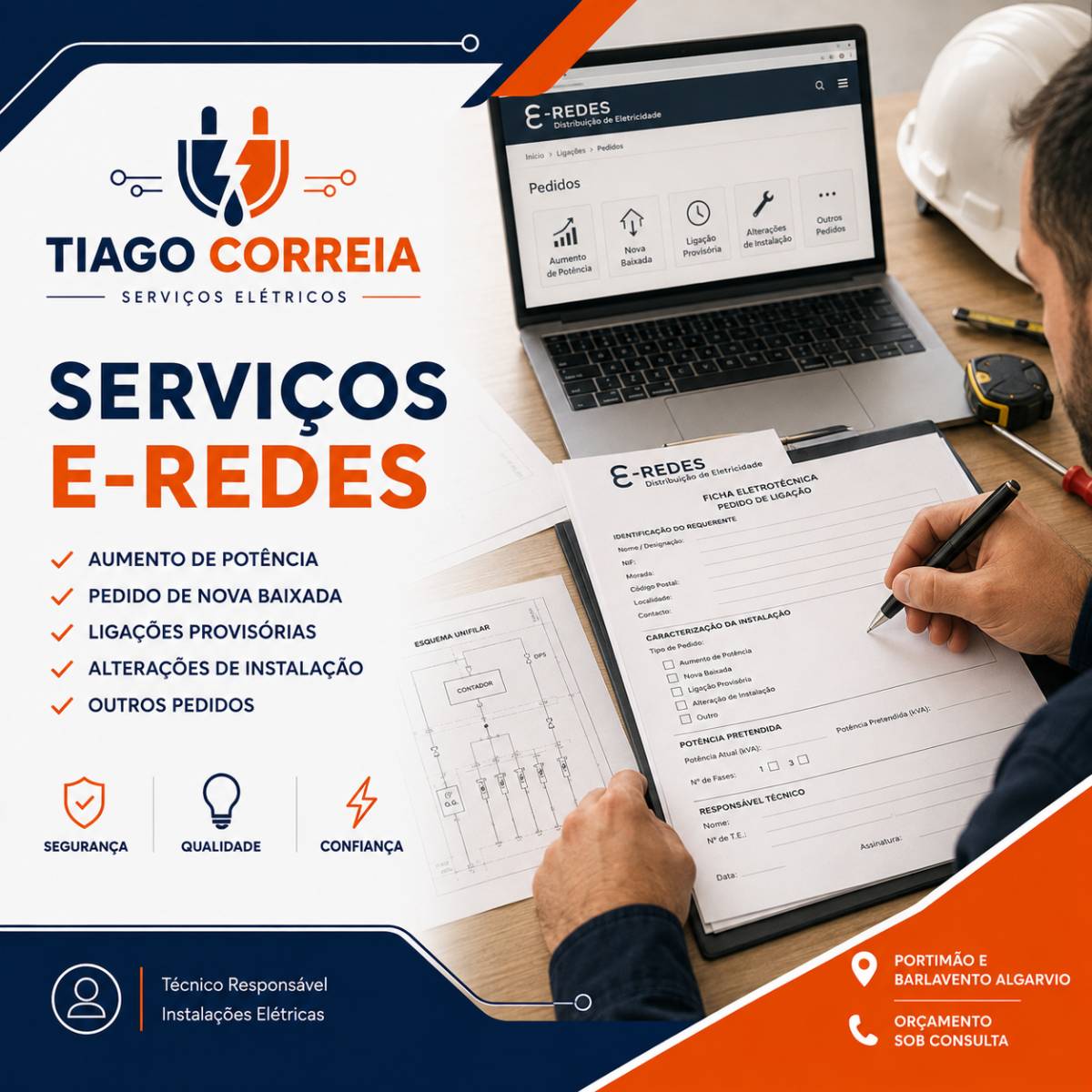 Tiago Correia - Seviços Eletricos - Portimão - Montagem de TV
