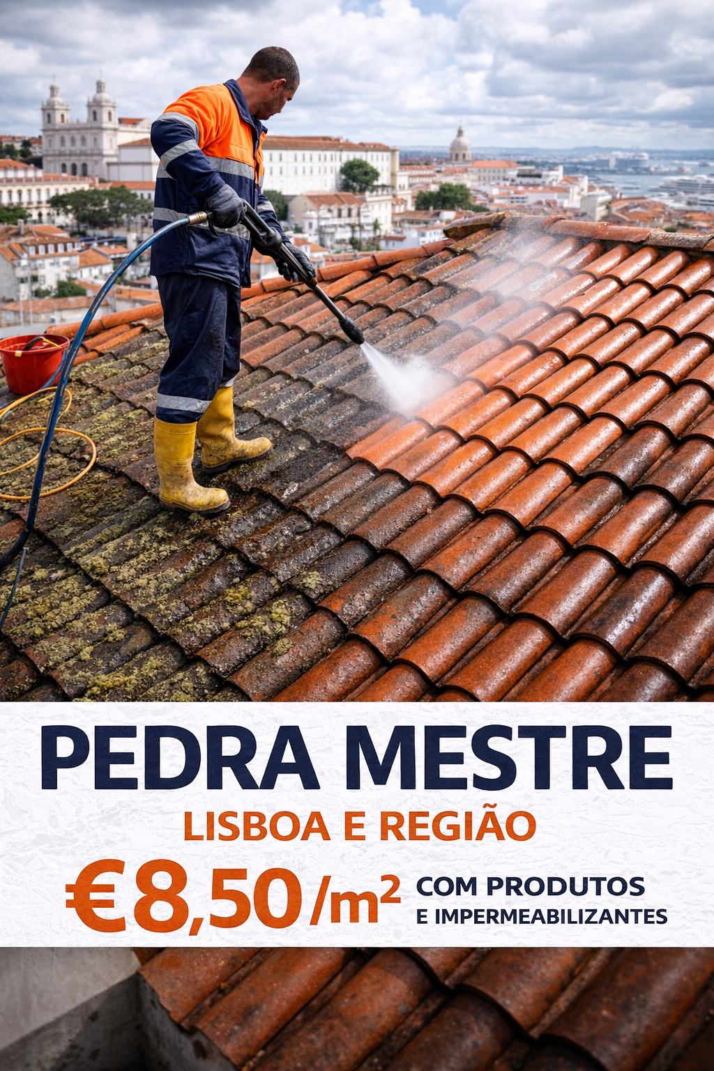 Pedra mestre - Lisboa - Limpieza de tejados