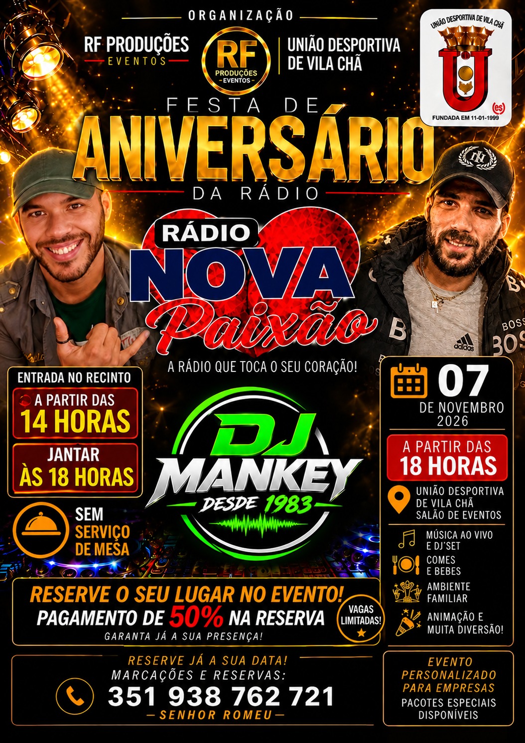RF Produçoes - Seixal - Organização de Festas para Empresas