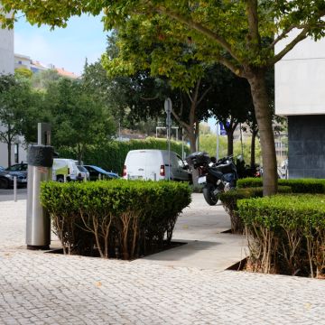 Jardins da Boavista - Lisboa - Colocação de Pedra