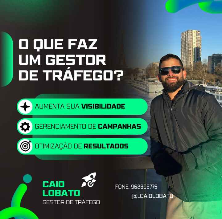 Caio Lobato - Gestor de tráfego - Lisboa - Digitales Marketing