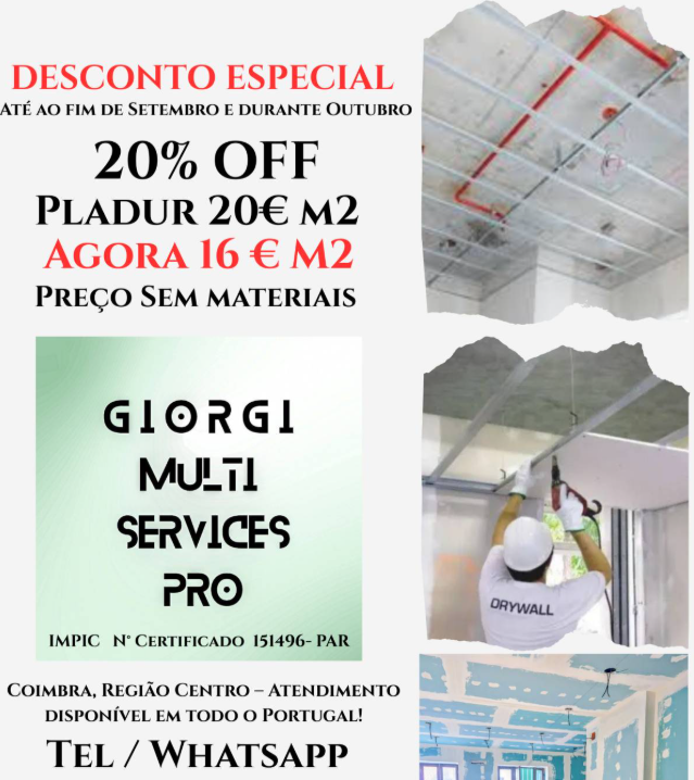 GIORGI Multi Services Pro - Coimbra - Partición de habitaciones