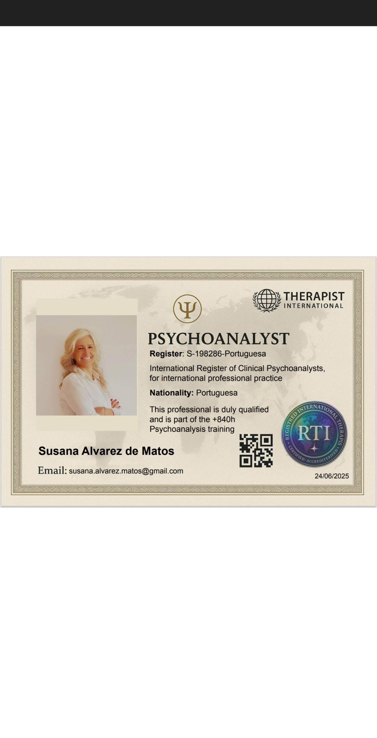 Susana Alvarez de Matos - Cascais - Medicinas Alternativas