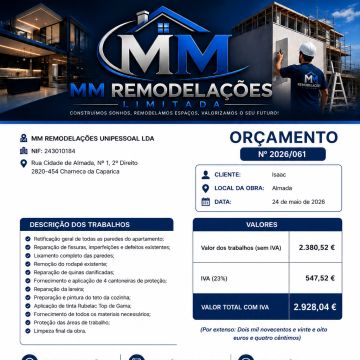 Marcelo macedo - Almada - Dachausbau