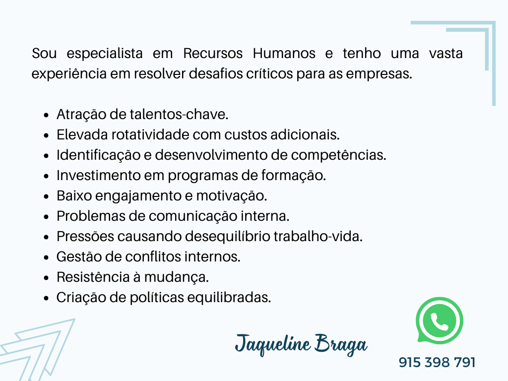 Jaqueline Braga - Torres Vedras - Consultoria Empresarial