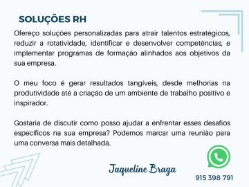 Jaqueline Braga - Torres Vedras - Recursos Humanos e Gestão de Salários
