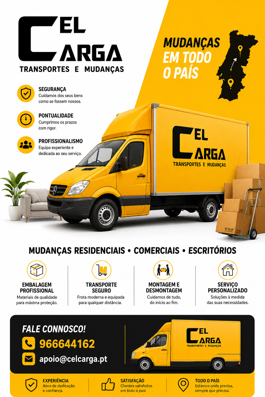 Celcarga - Mudanças  Armazenamento e Limpezas - Gondomar - Limpieza comercial