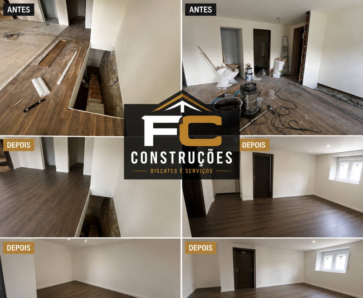 FC Construções - Vila Verde - Instalação de Pavimento em Pedra ou Ladrilho