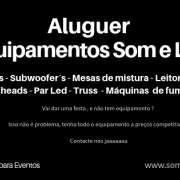 Somsobrerodas - Sintra - Aluguer de Equipamento de Iluminação para Eventos