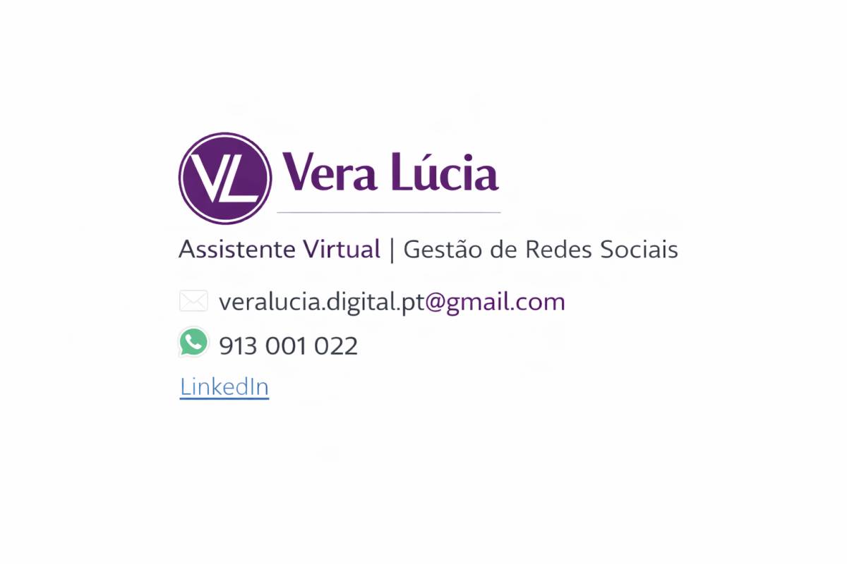Vera Lúcia -  Assistente Virtual - Gestão de redes sociais e  Administrativa - Caldas da Rainha - Lecturas astrológicas