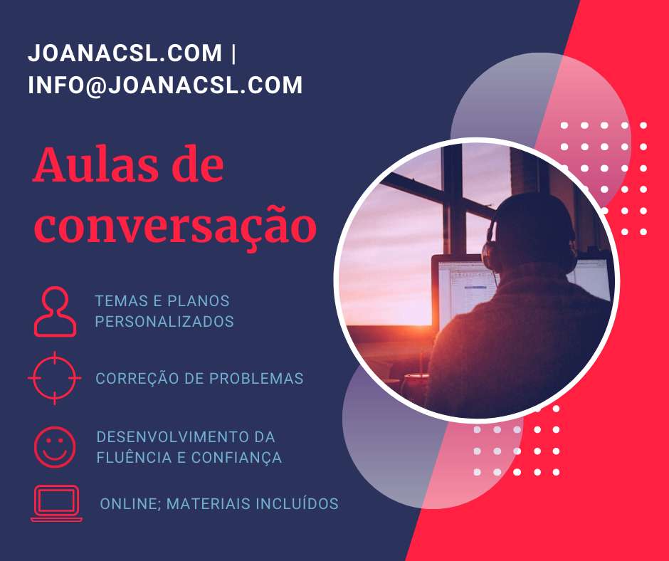 Inglês de conversação: 10 anos de experiência e sucessos - Vila Real - Explicações de Inglês
