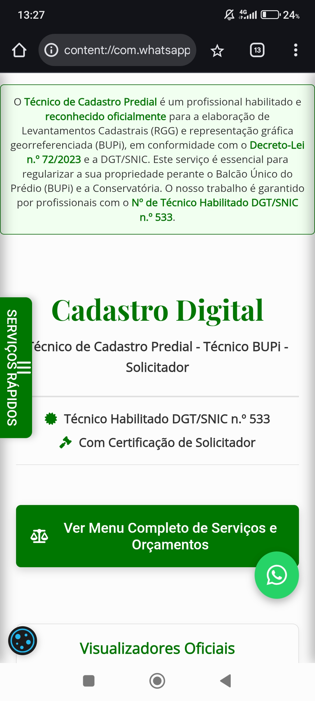Diogo Santos  - Técnico Cadastro Predial - Alcobaça - Avaliação de Imóveis