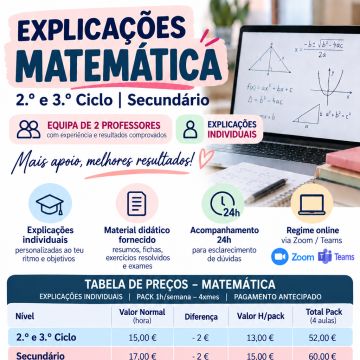 Camila - Lisboa - Tutorías de matemáticas básicas