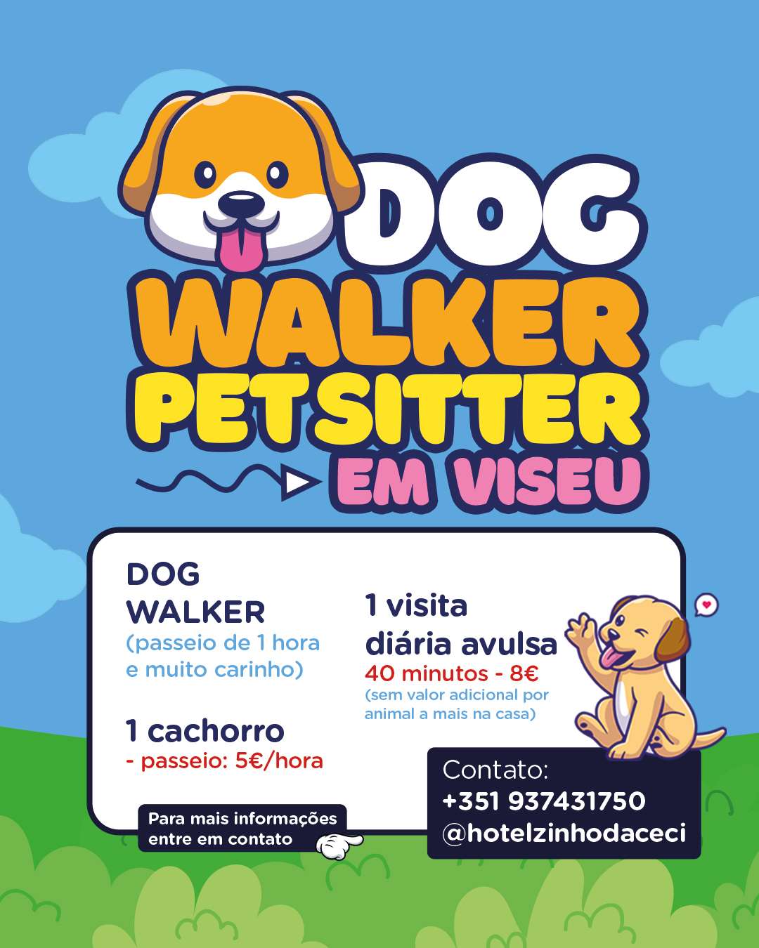 Cecília Cavalcanti/ Hotelzinho da Ceci (Insta) - Viseu - Dog Walking