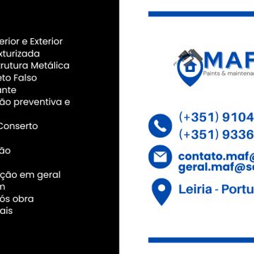 MAF Paint & Maintenance - Leiria - Büroreinigung (regelmäßig)