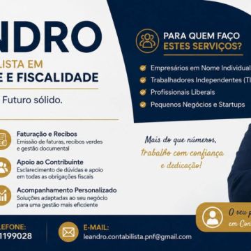 Leandro - Técnico Especialista em Contabilidade e Fiscalidade - Castro Daire - Contabilidade