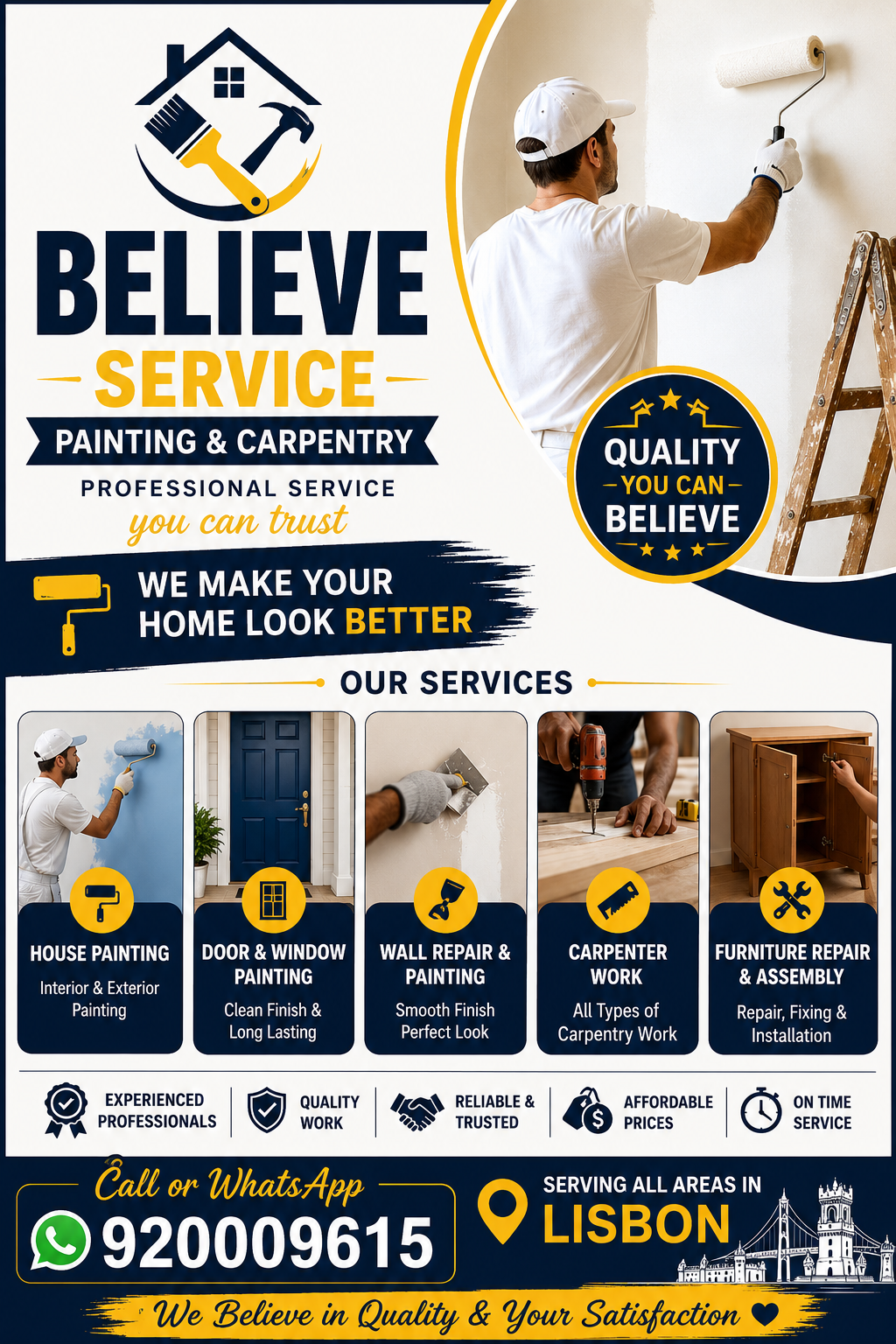 Believe services - Loures - Rénovation de placards