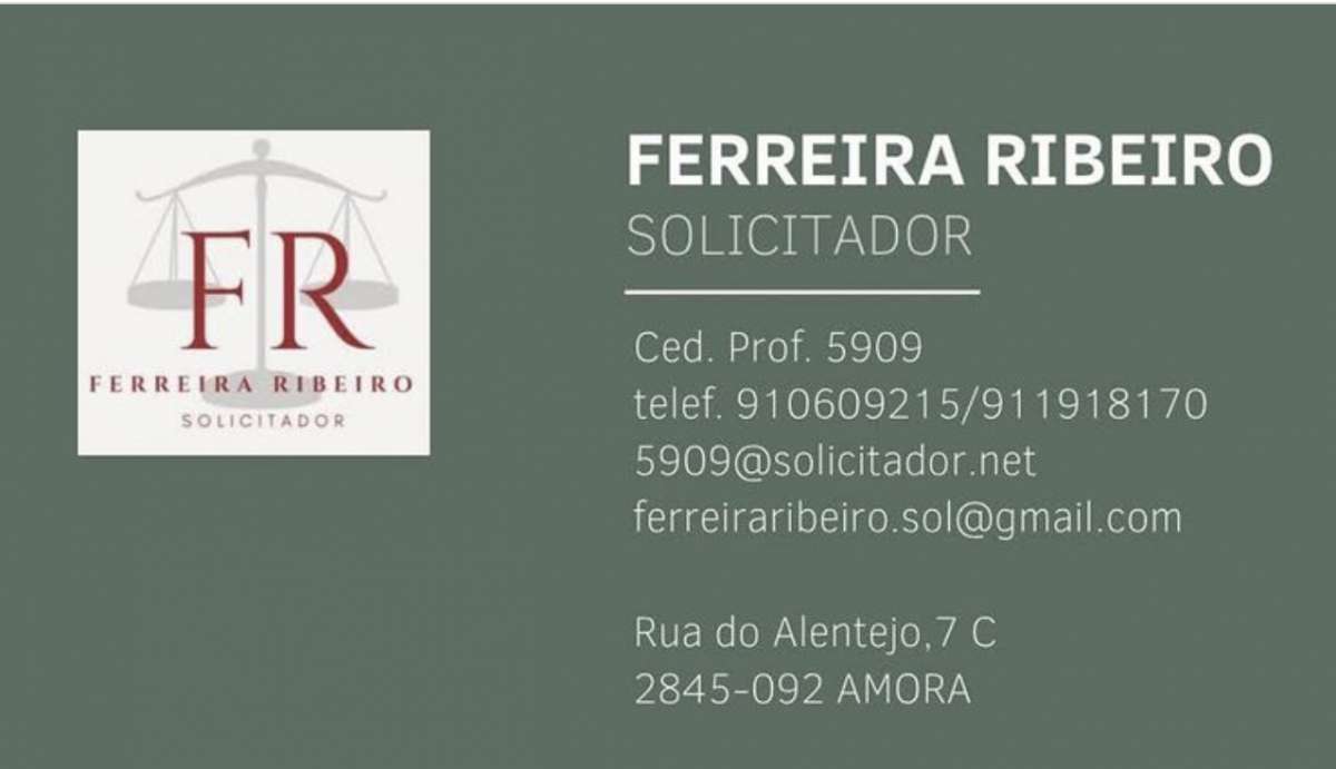 Solicitador FERREIRA RIBEIRO - Almada - Advogado de Direito Imobiliário