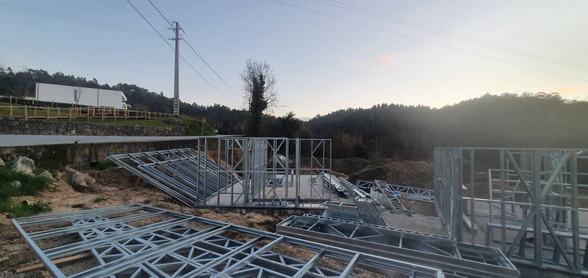 Espaço Steel LSF - Braga - Construction de mur intérieur