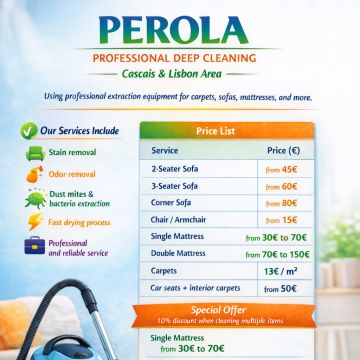 Perola cleaning - Cascais - Limpieza de primavera