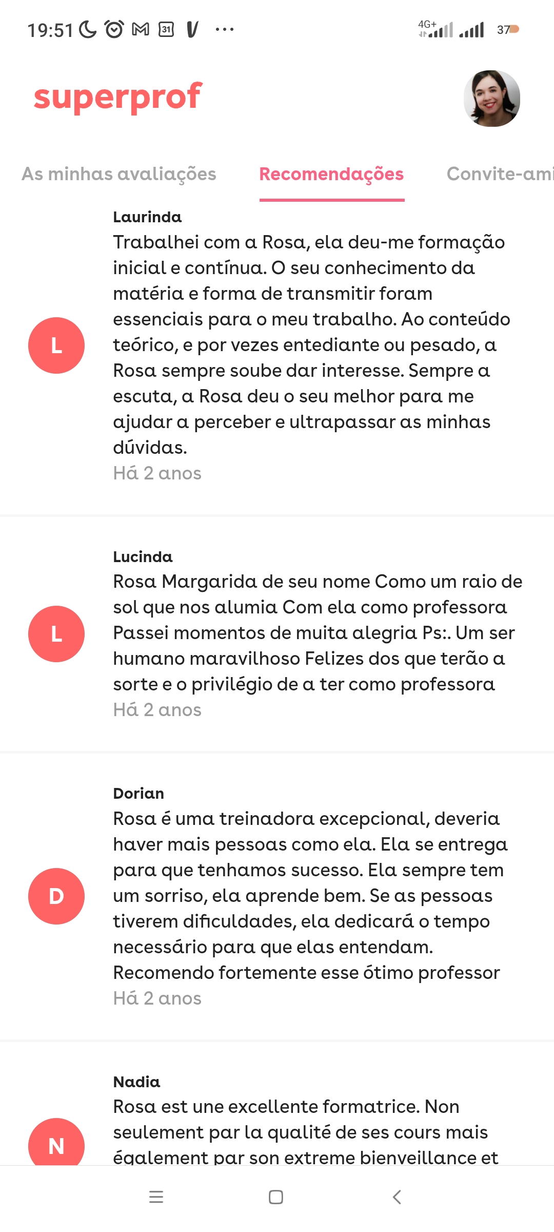 Rosa - Porto - Cours de français