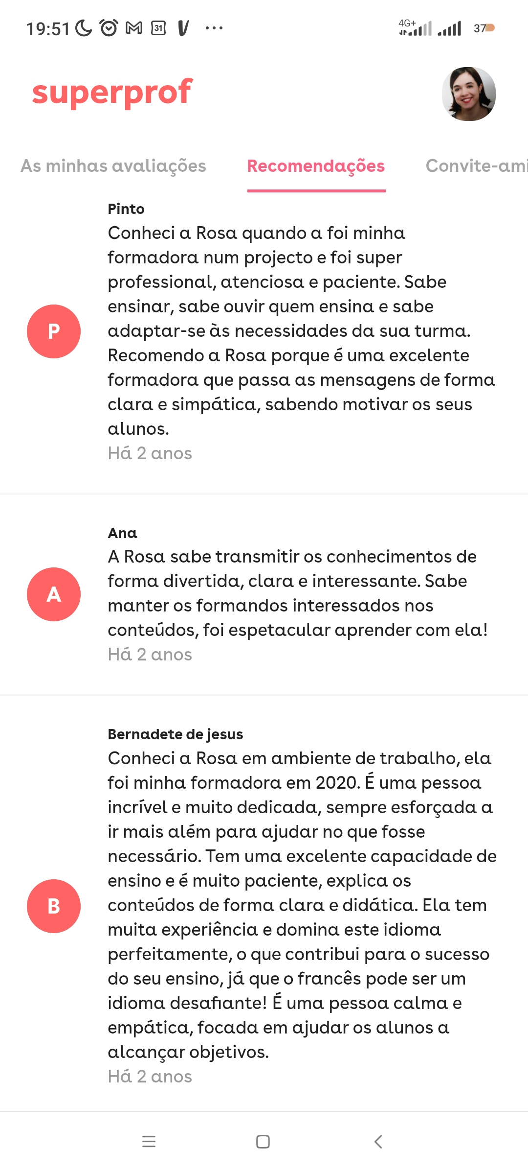 Rosa - Porto - Cours particuliers de français