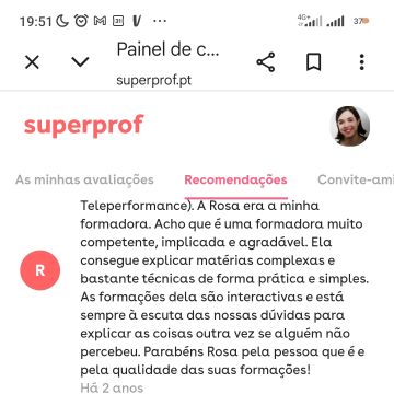 Rosa - Porto - Cours particuliers de français