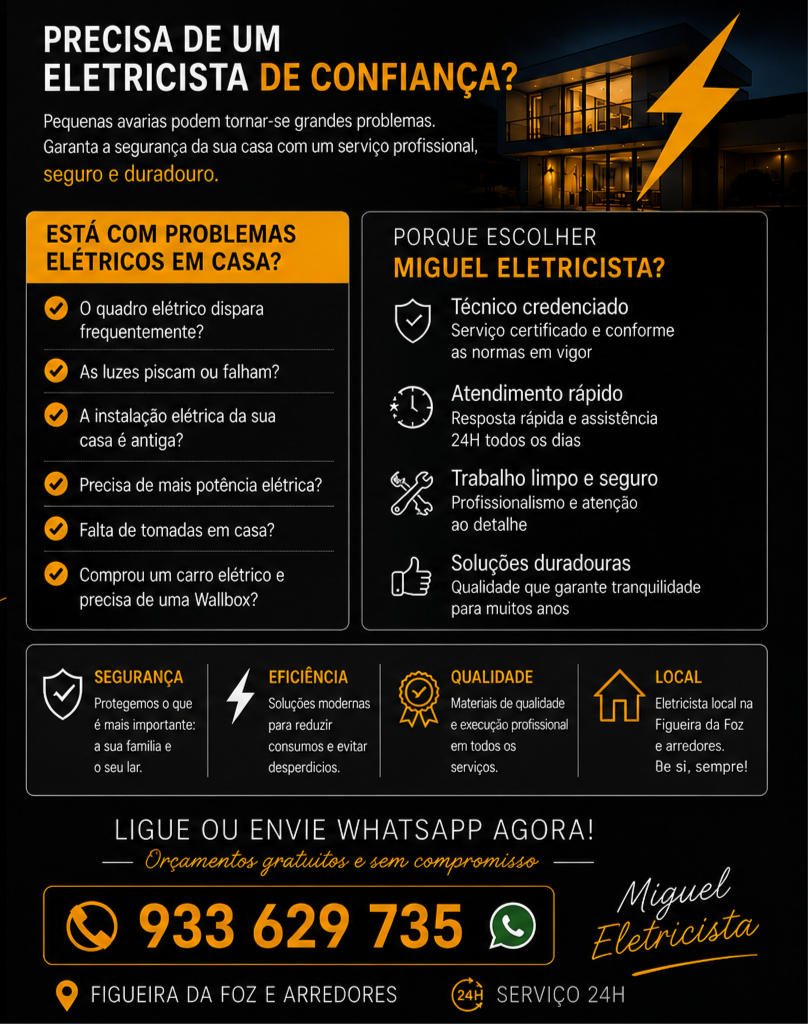Miguel Eletricista - Figueira da Foz - Instalação de Lâmpada