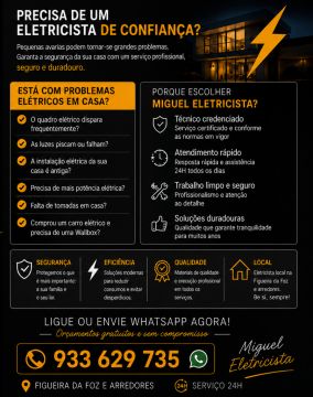 Miguel Eletricista - Figueira da Foz - Instalação de Lâmpada
