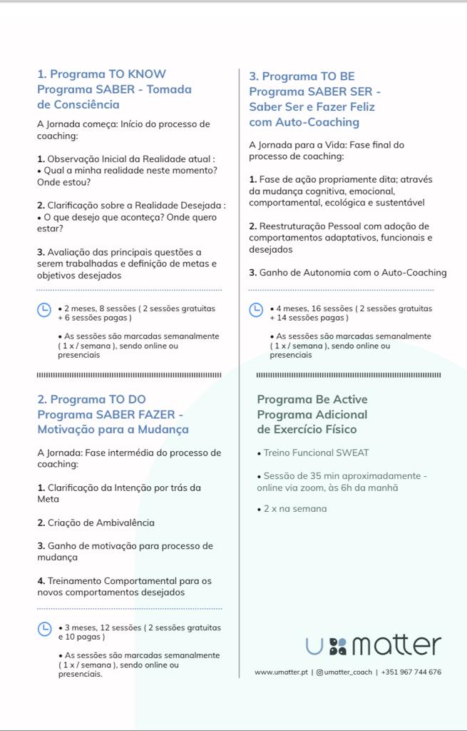 Vanessa C Brandão - U Matter - Coaching - Cascais - Karrierecoaching