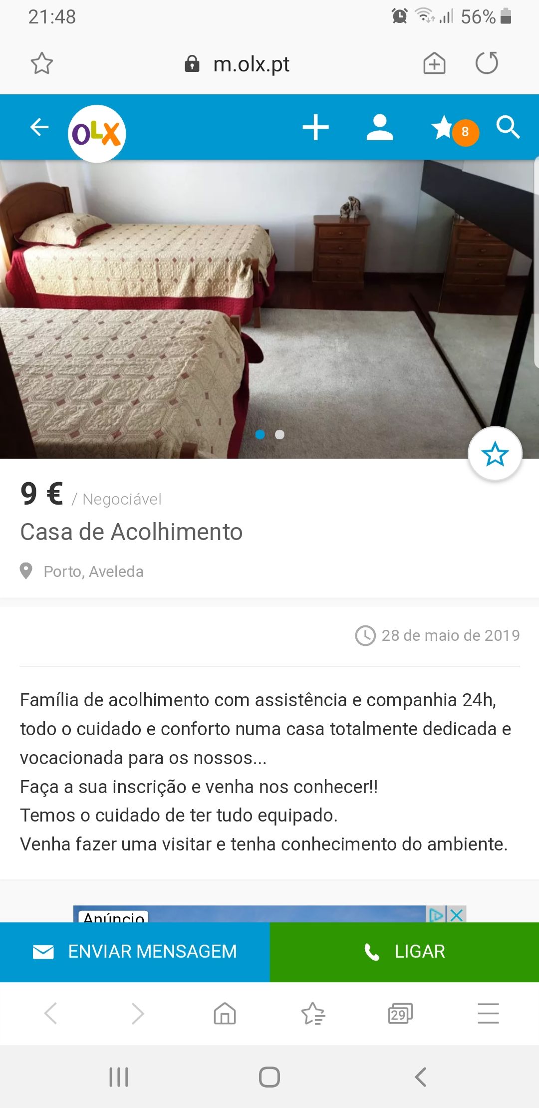 Casa de Acolhimento Liliana Ferreira - Lousada - Apoio ao Domícilio e Lares de Idosos