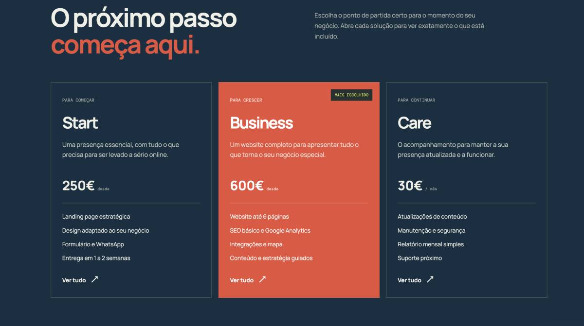 BÚSSOLA - Sintra - Web Design