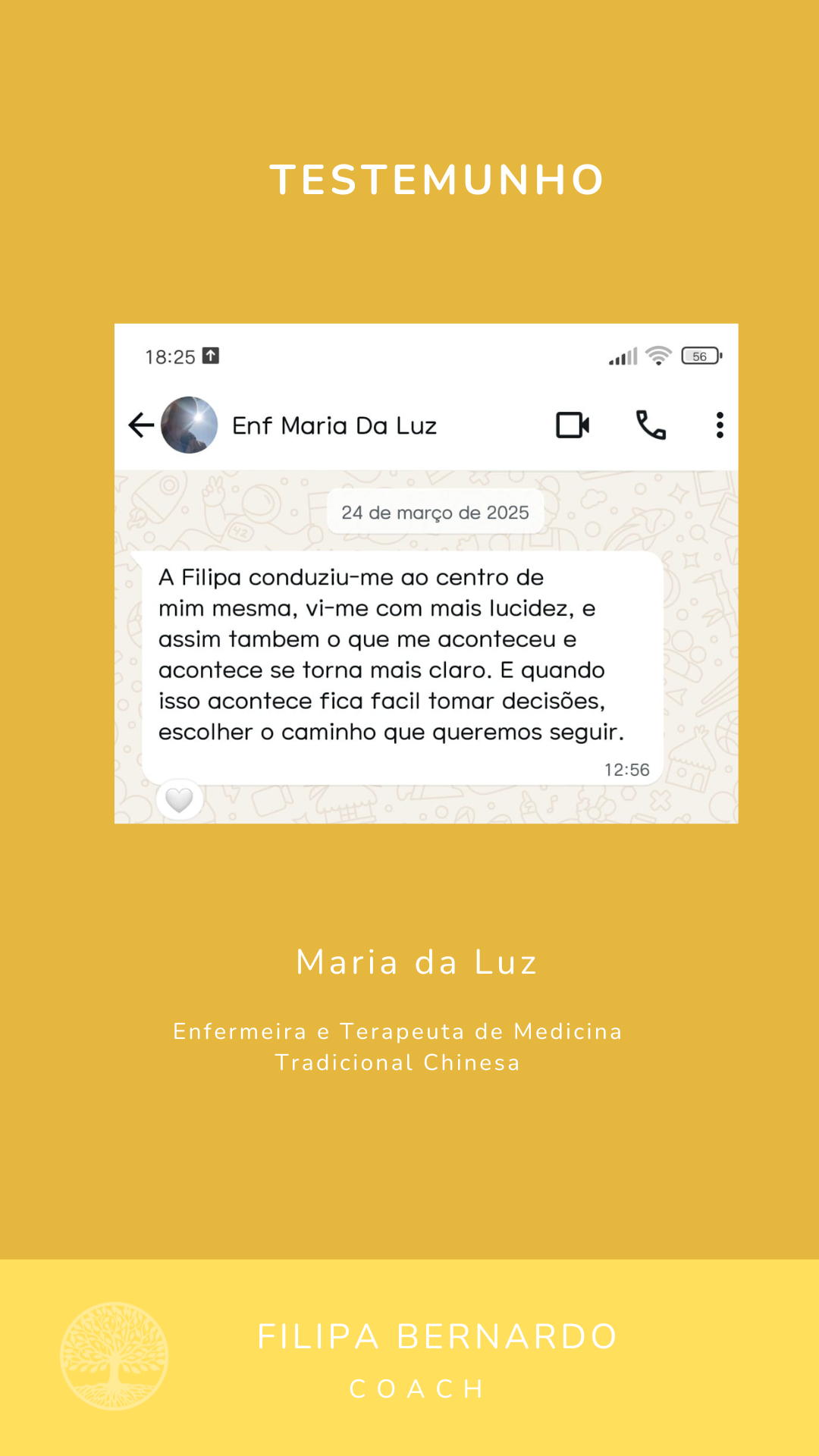 Coach Filipa Bernardo - Odemira - Coaching Pessoal