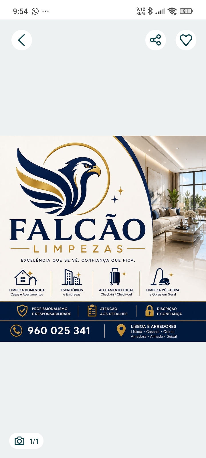 Falcão limpezas - Amadora - Home Organizing