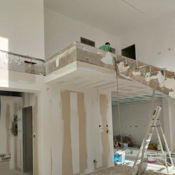 Gesso plac algarve - Portimão - Adición de pared interior