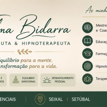 Telma Bidarra Terapeuta - Seixal - Hypnotherapy