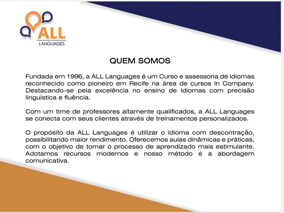ALL Languages - Lisboa - Aulas de Inglês Online