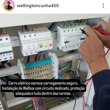 Wellington Tec.Eletricista - Valongo - Instalação de Disjuntor ou Caixa de Fusíveis